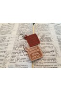 Кожаный брелок "Иисус изменил мою жизнь"